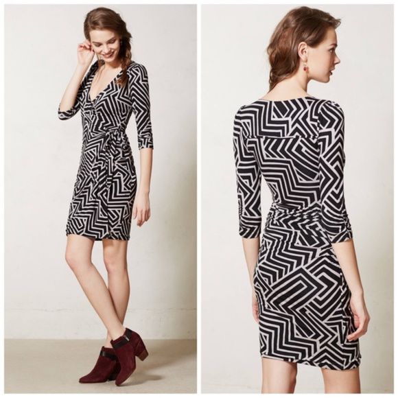 Anthropologie Dresses & Skirts - Anthro Vanessa Virginia Lena Faux Wrap Dress